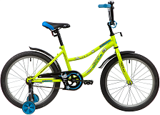 Велосипед NOVATRACK 20" NEPTUNE зеленый, тормоз ножной, крылья короткий, защита А-тип