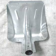 Лопата снеговая 350х350мм алюминиевая с накладкой