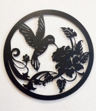 Панно №4 Колибри/Черный