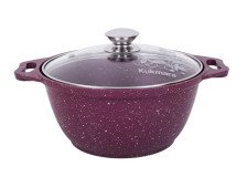 Кастрюля антипригарная 2,0 л стеклянная крышка Trendy Style mystery k21tsm