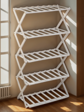 Подставка для цветов х5 Greengo 50х25х89см напольная бамбук белая 10766558