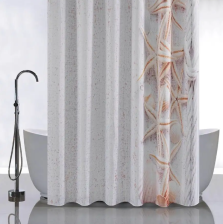 Штора для ванной комнаты 180х180см САНАКС МОРСКАЯ ЗВЕЗДА без колец 01-94