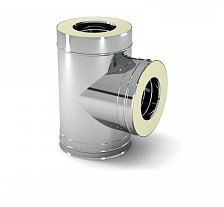 Тройник-сэндвич 90° (430/0,5+нерж) 120х200 мм