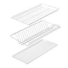 Посудосушитель 548х228 с 2-мя поддонами белый