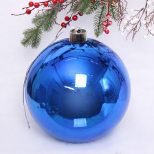 Украшение новогоднее Шар 15см глянцевый синий Т176-4