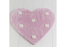 Коврик для ванной комнаты CASTAFIORE Akryl Pro Forma Heart D90см розовый CST.08.D90.HRT-PN