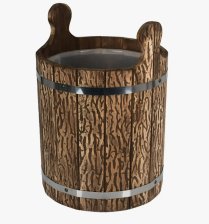 Запарник 18л липа пластиковая вставка "Старина" с крышкой (С)