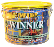 Эмаль WINNER полиуретановая шелковисто-матовая база С (0,9л) SYMPHONY