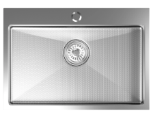 Мойка врезная 65х45 (3,0/0,8) h=220 сатин нано Mixline