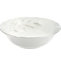 Салатник 25 см круглый Constance Серебряные колосья,отводка платина P1650684JQZ7603100