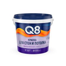 Краска для стен и потолка белая матовая (1,4кг) Formula Q8