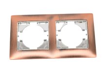 Рамка 2-м С1020-038 цинк бронза