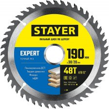 Диск пильный 190х30мм 48Т Точный рез STAYER EXPERT 3682-190-30-48