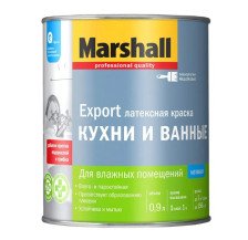 Краска Export для кухни и ванной (0,9л) Marshall