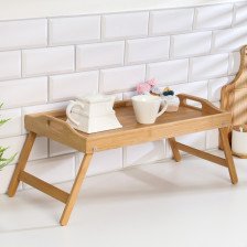 Столик-поднос для завтрака с ручками, складной 31х6,5 см Бамбук 6998141