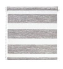 Штора рулонная день-ночь "Вудэн" АС-МАРТ 52х160, Светло-серый