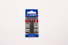 Бита ЗУБР PH 1x50мм E 1/4" 2шт 26011-1-50-2