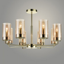 Светильник 210824/8P GD золото 8х40W Е14 d650 h420, XLD22