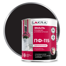Эмаль ПФ-115 черная (0,9кг) Лакра