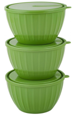 Набор салатников 3х0,6л с крышками Sugar&Spice Vanilla Латте 283-240/SE1865/GR1865 