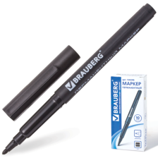 Маркер перманентный нестираемый 1 мм Brauberg Classic Line круглый черный 