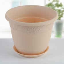 Кашпо Рябина D130 H105 0,8л латте