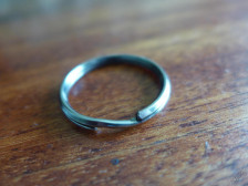 Кольцо спиральное для ключей 25мм ник