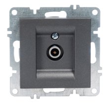 Розетка TV с экраном Arvia графит (50 04 2000 273)
