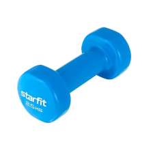Гантель виниловая STARFIT DB-101 4 кг фиолетовая (1 шт)