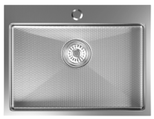 Мойка врезная 60х45 (3,0/0,8) h=220 сатин нано Mixline