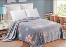 Плед велсофт в атласной ленте Bamboo 246-pbe/LA 180х200 Cleo