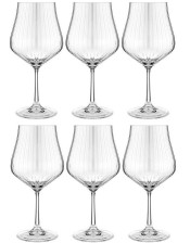 Набор бокалов для вина Crystalex Bohemia 6 шт 600 мл Tulipa optic 674-877