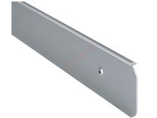 Планка торцевая 38 хром матовый  универсальная