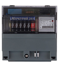 Электрический счетчик 1ф 5-60А "Меркурий"-201.5 дин-рейка (60А) (2021)