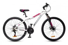 Велосипед HORST Welle рама алюминиевая 18" (22) белый/розовый (колесо 27,5") disc