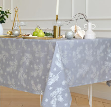 Скатерть саржа Этель Серебряные ветки Размер: 149х250