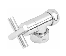 Вентиль угловой для полотенцесушителя SMART 1"х3/4" г-г (маховик крест) 8501SCH1005/2 CN