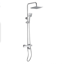 Стойка душевая со смесителем и термостатом GFmark "Тропический душ" 3102 хром