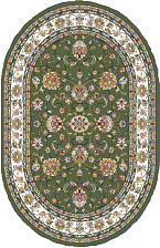 Ковер Marakand New 2117 yeshil-cream 3,0х4,0м овал