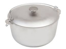 Казан алюминиевый походный с крышкой и с ручкой 4 л ГАРДАРИКА 401-00 (04-1)