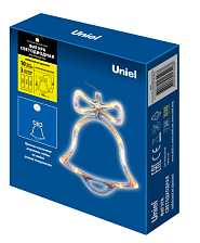 Фигура светодиодная Колокольчик 16х20см ULD-H1620-010/STA/3AAA WARM WHITE IP20 ш/к34268