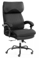 Кресло Chief metalBL кож зам, ткань, черный 36-36, TW-11
