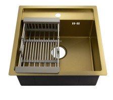 Мойка врезная 50х50 (1) h=200 золото 50503Z Fabia Profi