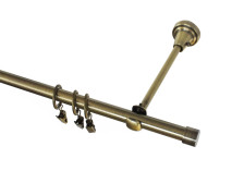 Карниз металлический гладкий d16 мм СМ-2401-1Р золото антик 3 м