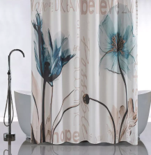 Штора для ванной комнаты 180х180см САНАКС МАКИ, без колец 01-87