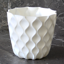 Горшок с поддоном Волна 1,4л d-14,5 h-13,2см жасмин