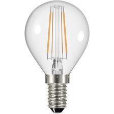 Лампа светодиодная Е14 7W/840 шар прозрачный P45 F-LED ЭРА