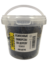 Саморез 3,5х51 для крепления ГКЛ к дереву усиленный (400 шт/уп) ведро