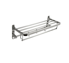 Полка для полотенец BRIMIX с крючками, ширина 58см нерж сталь/хром 1056