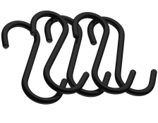 Крючок для рейлинга маленький черный матовый LE 311C BL